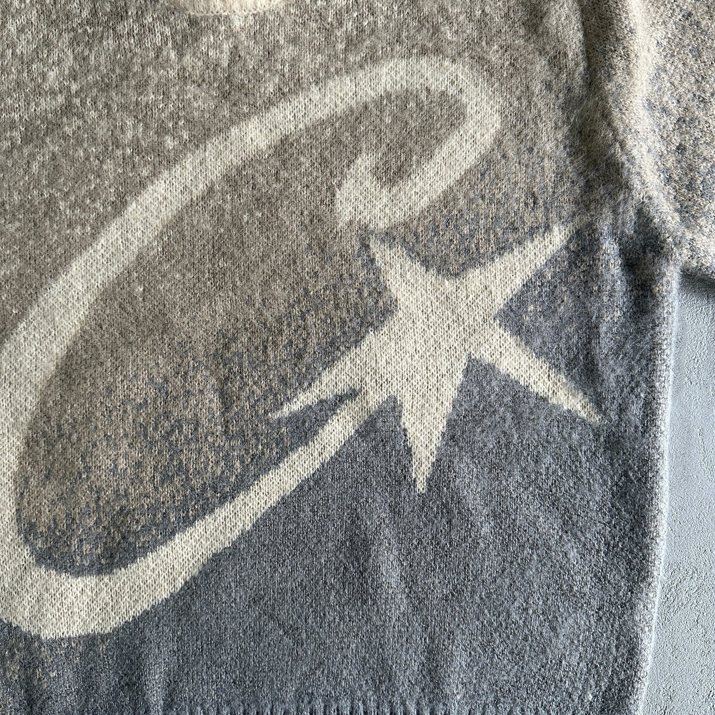 "CRTZ" Mohair Beige/Grey