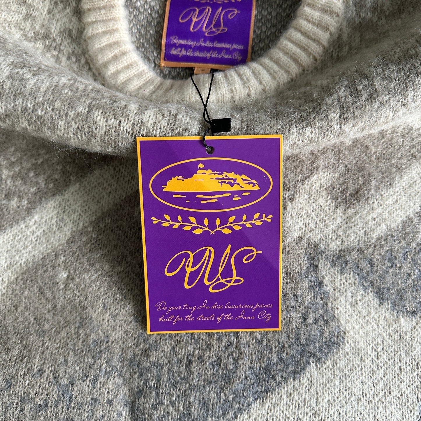 "CRTZ" Mohair Beige/Grey