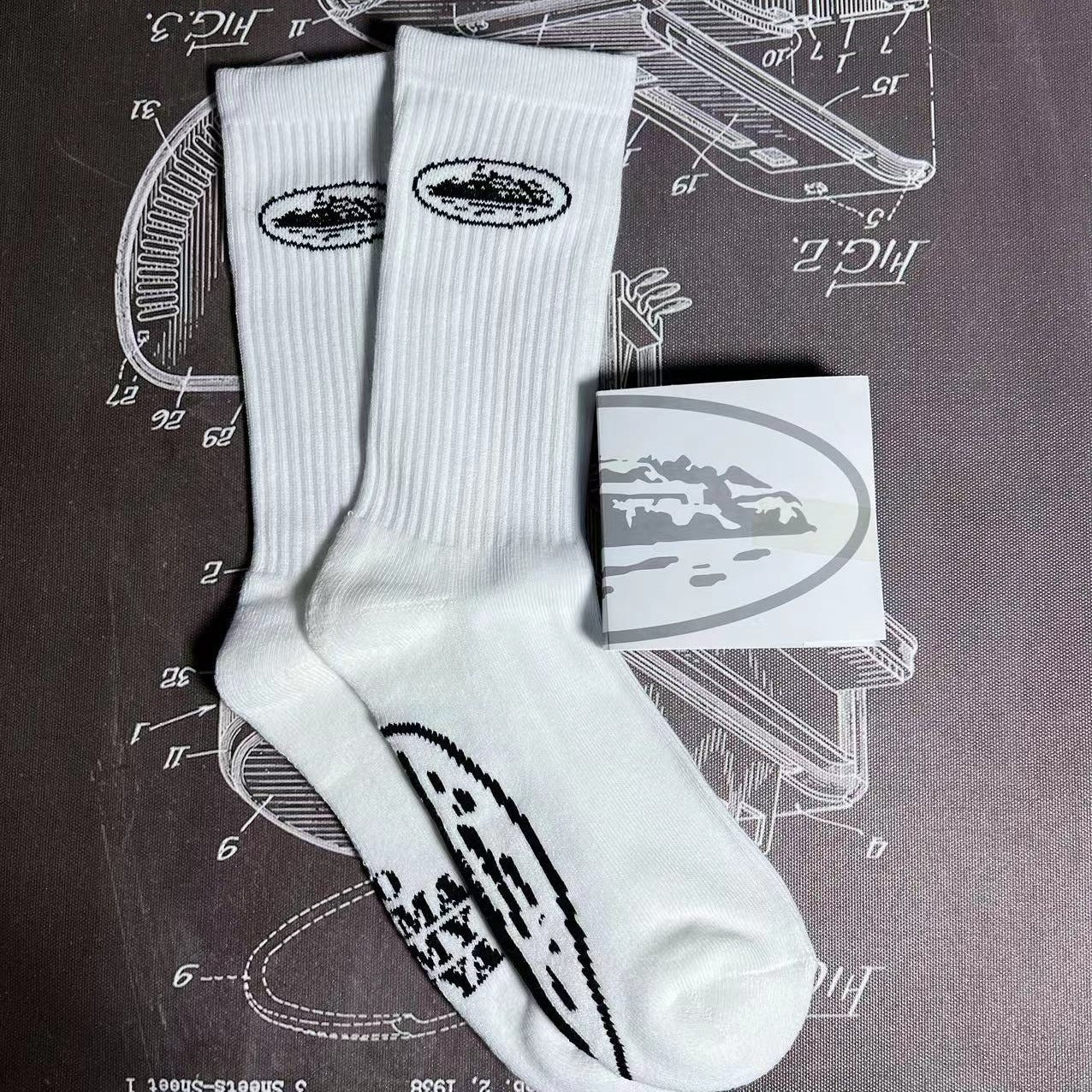 CORTEIZ ALCATRAZ SOCKS WHITE
