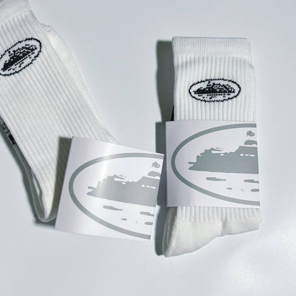 CORTEIZ ALCATRAZ SOCKS WHITE