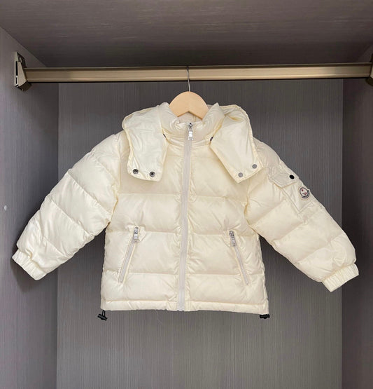 MONCLER KIDS COAT WHITE