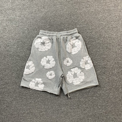 DENIM TEARS COTTON WREATH SHORTS GREY