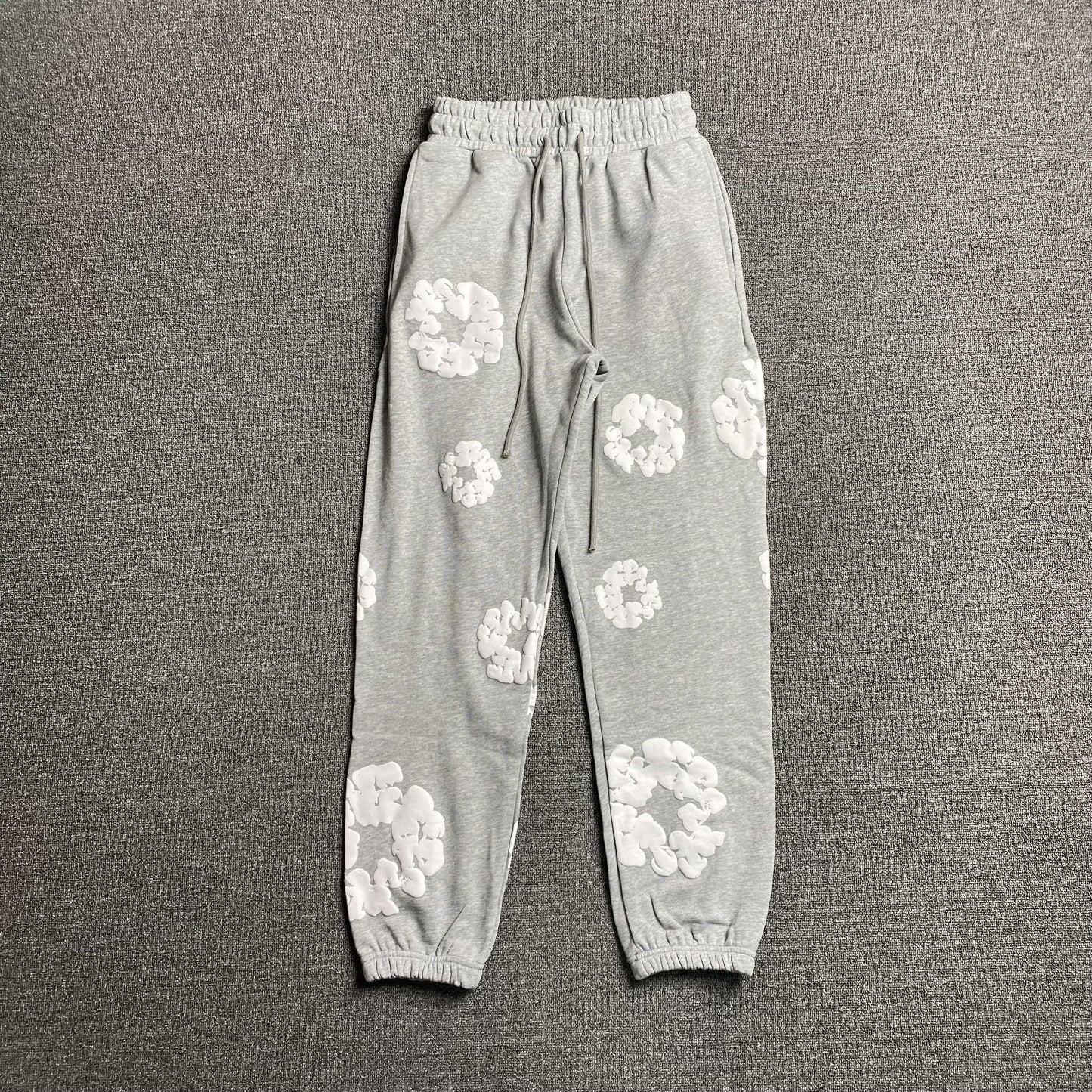 PANTALON DE SURVÊTEMENT GRIS EN COTON ET DENIM TEARS
