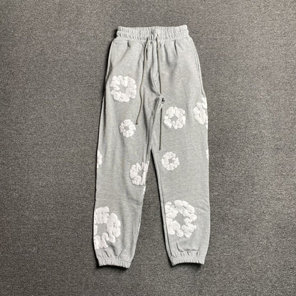 PANTALON DE SURVÊTEMENT GRIS EN COTON ET DENIM TEARS