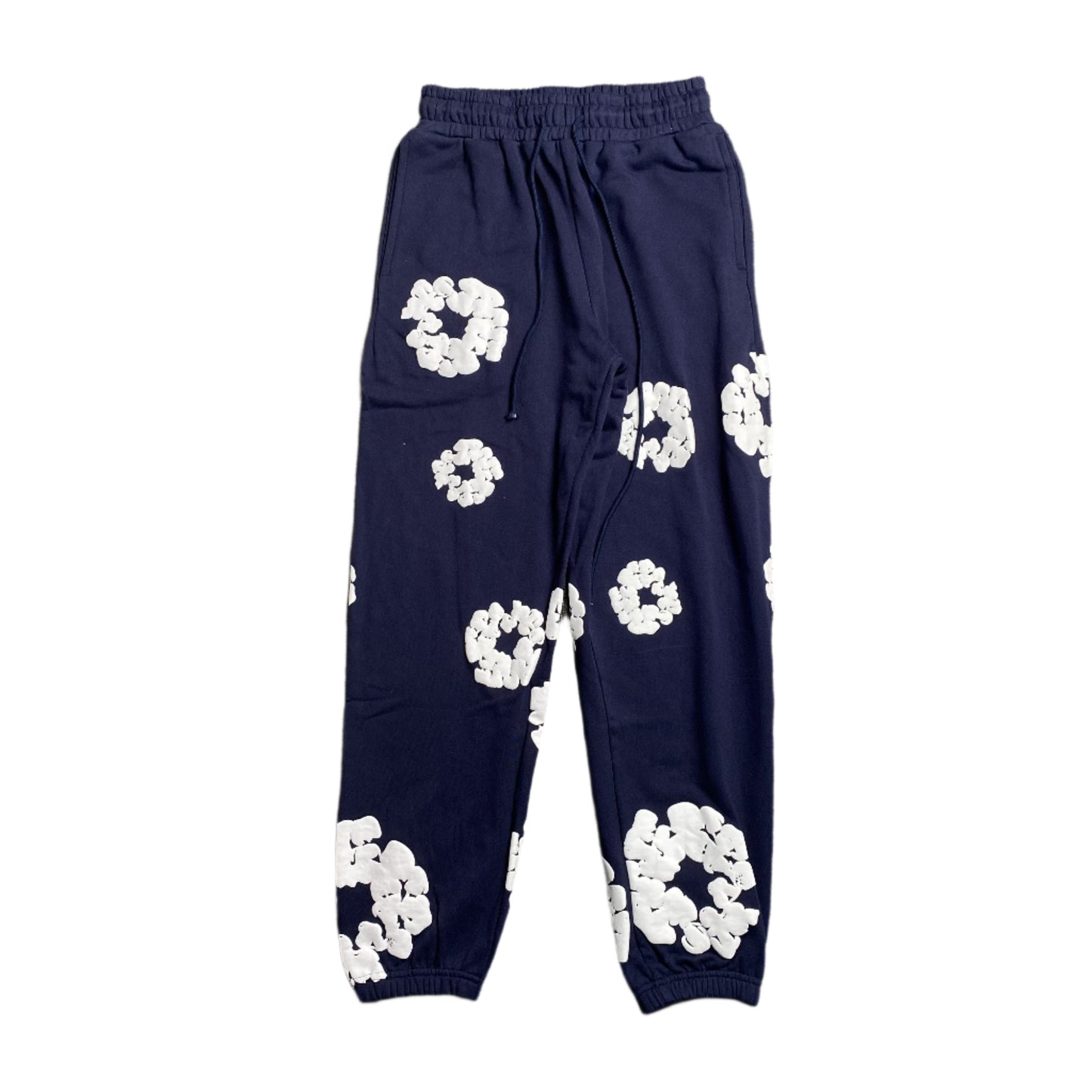 DENIM TEARS COTTON WREATH SWEATPANTS NAVY