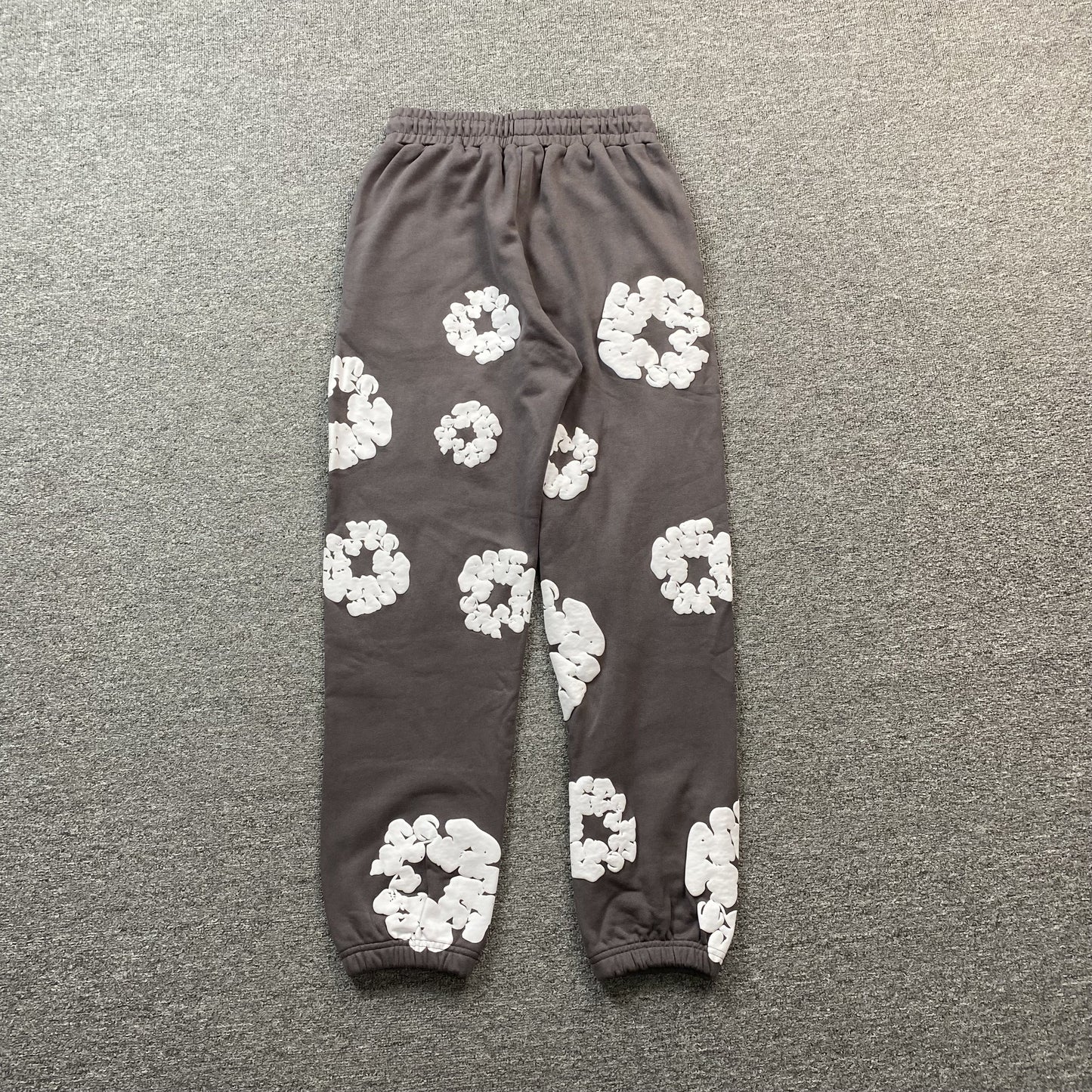PANTALON DE SURVÊTEMENT EN COTON AVEC COURONNE DE JEAN DÉCHIRÉE OLIVE