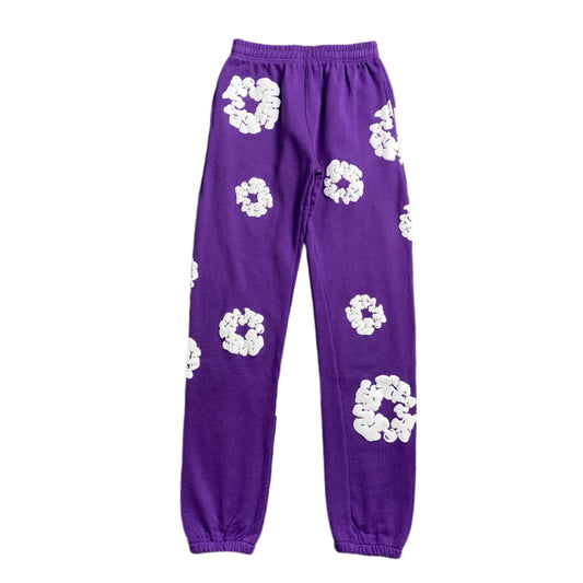 PANTALON DE SURVÊTEMENT EN COTON AVEC COURONNE DE DENIM TEARS VIOLET