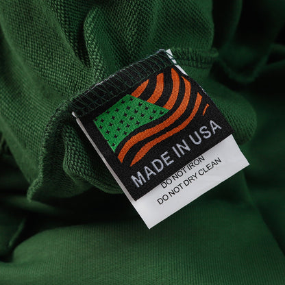 SWEAT À CAPUCHE EN COTON À MOTIFS DE DENIM TEARS, VERT FONCÉ