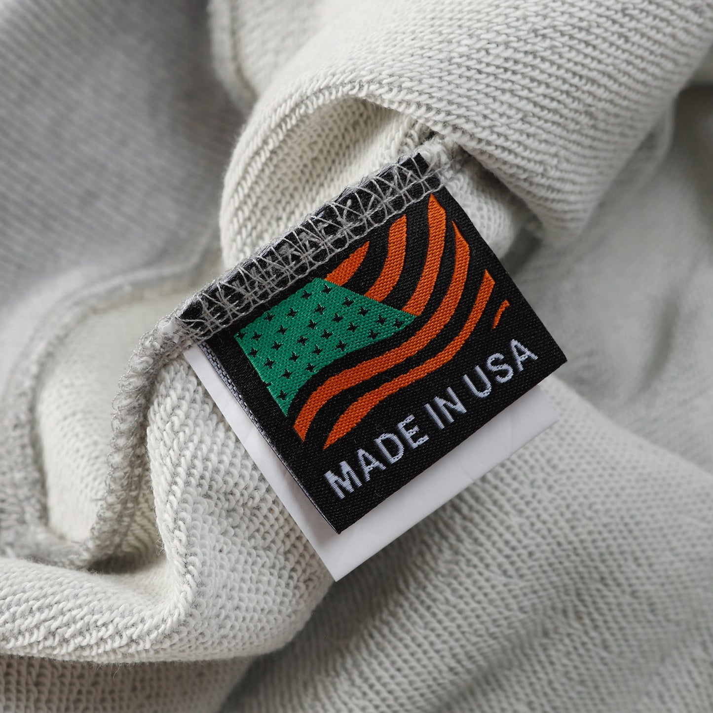 SWEAT À CAPUCHE GRIS EN COTON ET LÉGÈRES DE DENIM