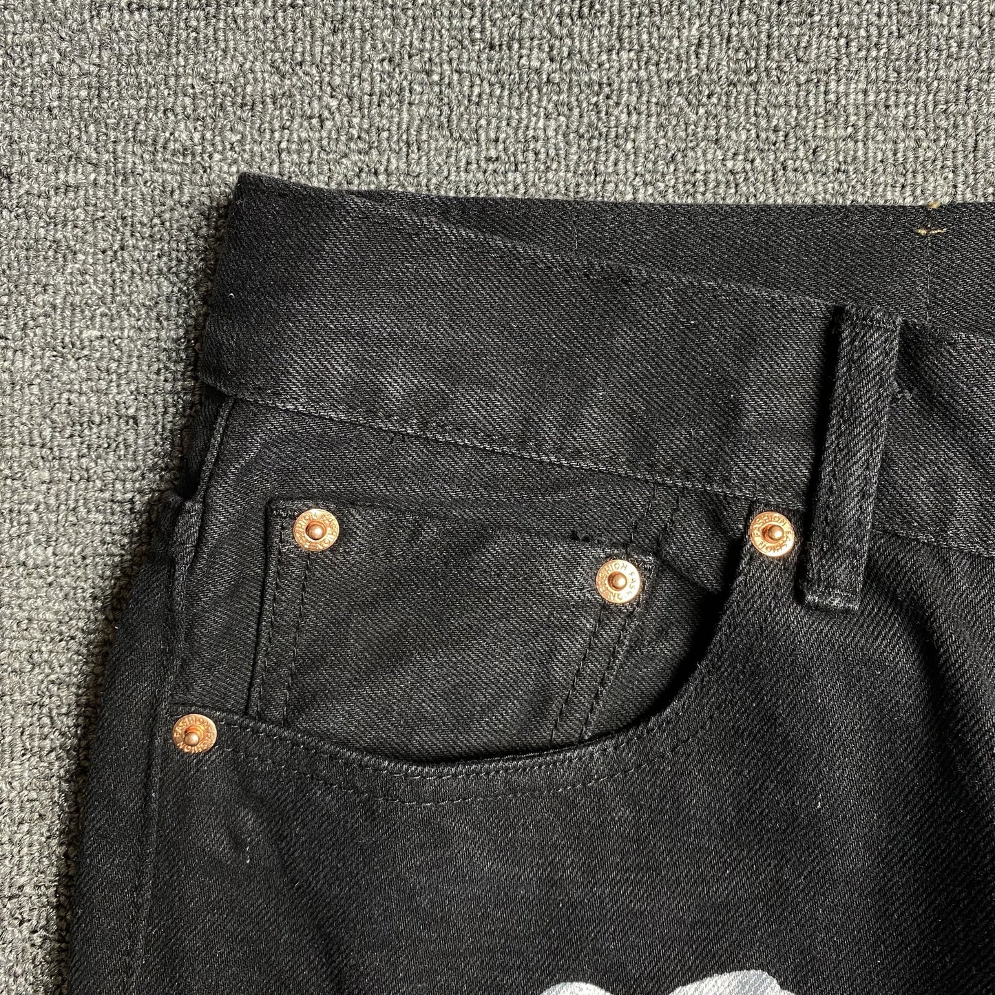 DENIM TEARS x LEVI'S COTTON WREATH JEANS NOIR
