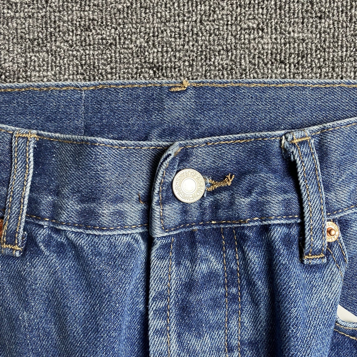 DENIM TEARS x LEVI'S COTTON WREATH JEANS BLEU