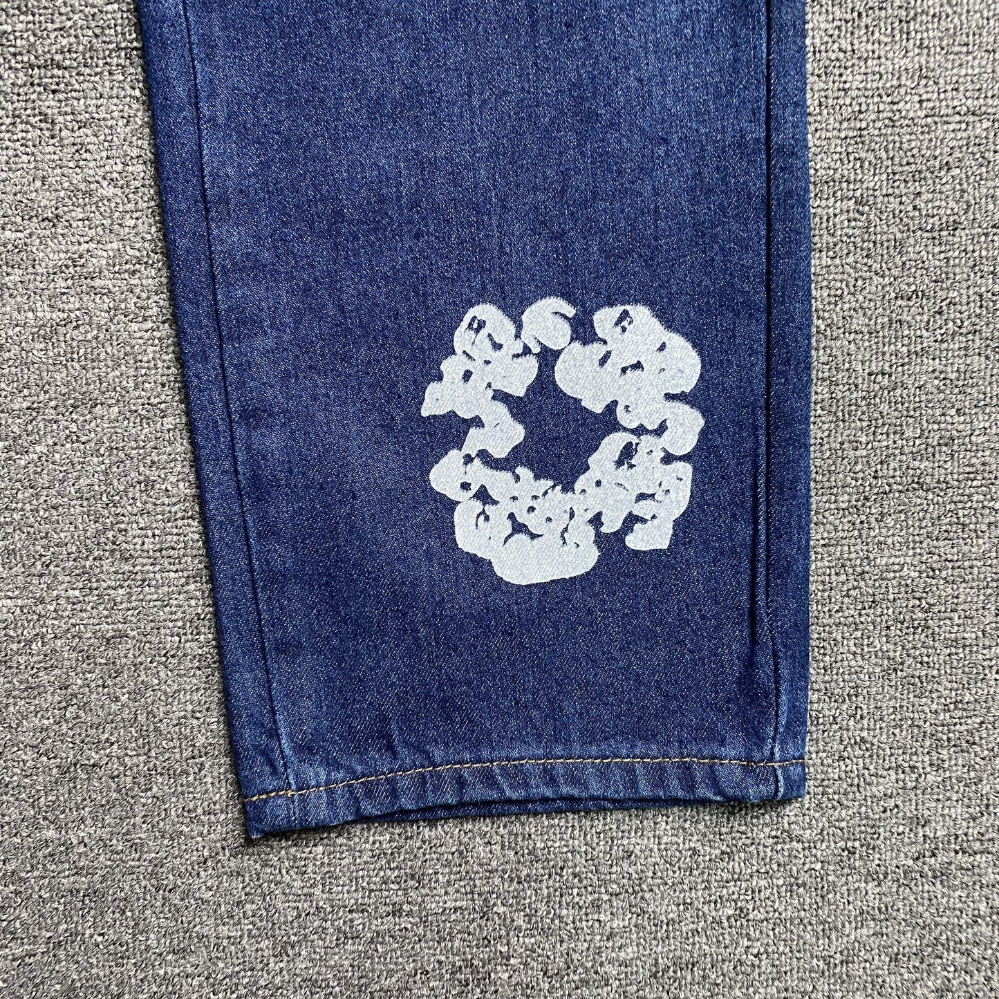 DENIM TEARS x LEVI'S COTTON WREATH JEANS BLEU FONCÉ