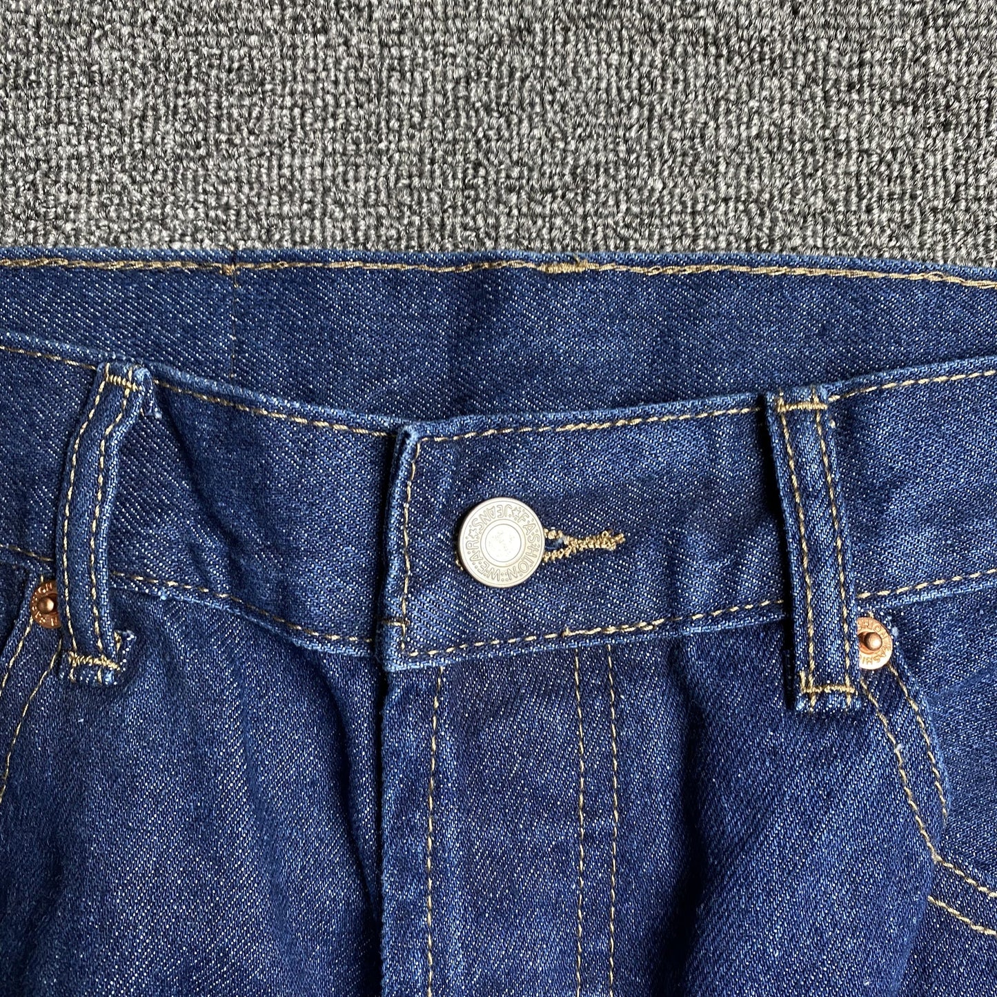 DENIM TEARS x LEVI'S COTTON WREATH JEANS BLEU FONCÉ