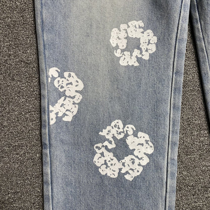 DENIM TEARS x LEVI'S COTTON WREATH JEANS DÉLAVAGE LÉGER