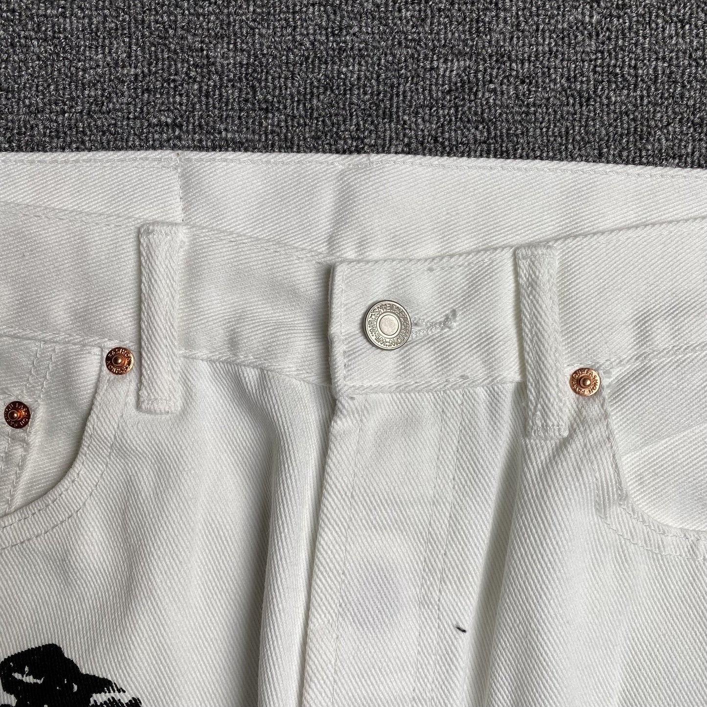 DENIM TEARS x LEVI'S COTTON WREATH JEANS BLANC