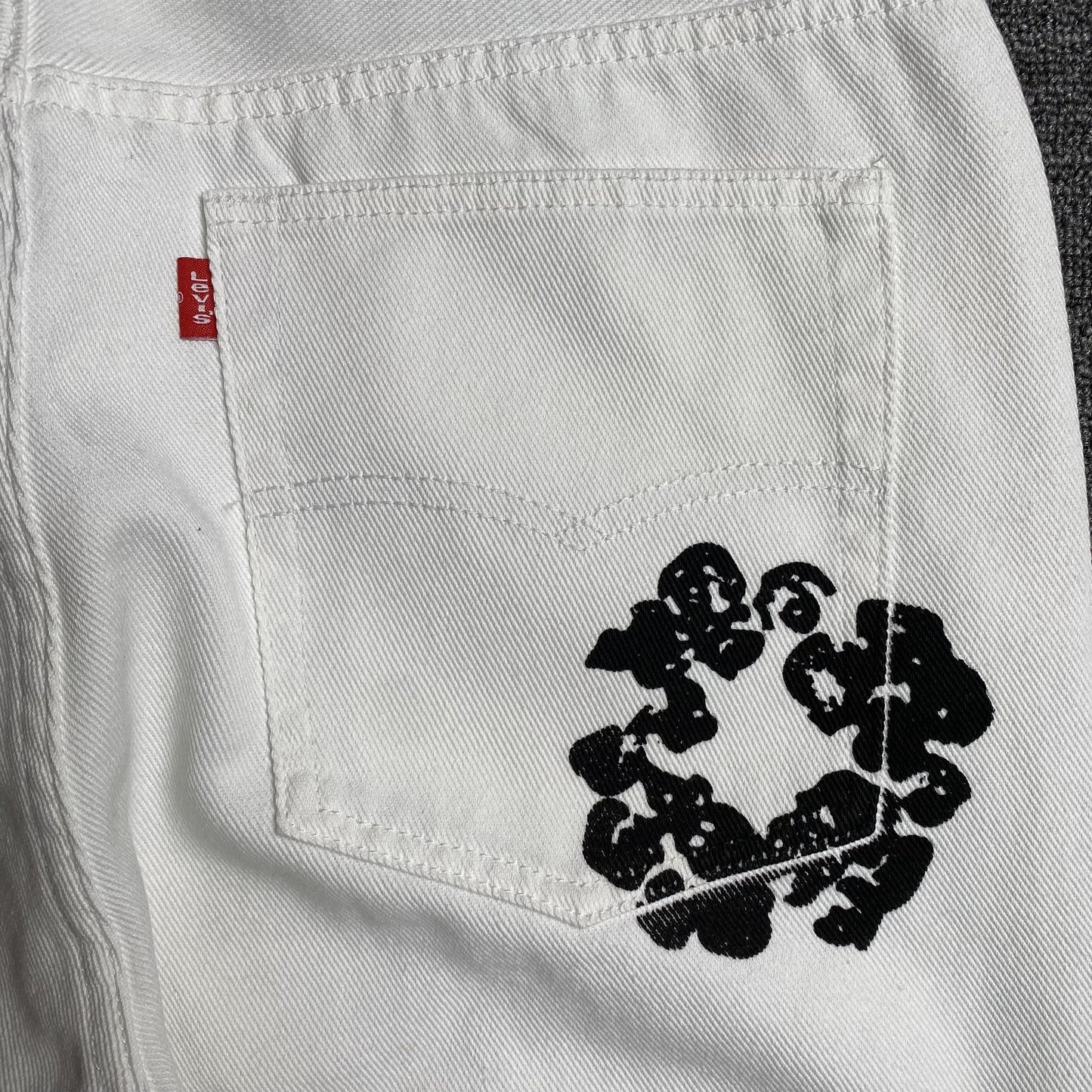 DENIM TEARS x LEVI'S COTTON WREATH JEANS BLANC