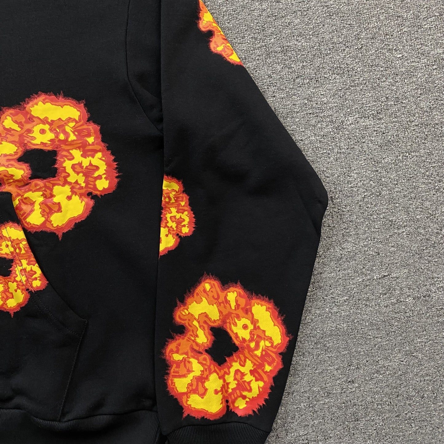 Sweat à capuche noir DENIM TEARS x OFFSET WREATH