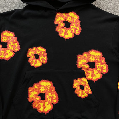 Sweat à capuche noir DENIM TEARS x OFFSET WREATH