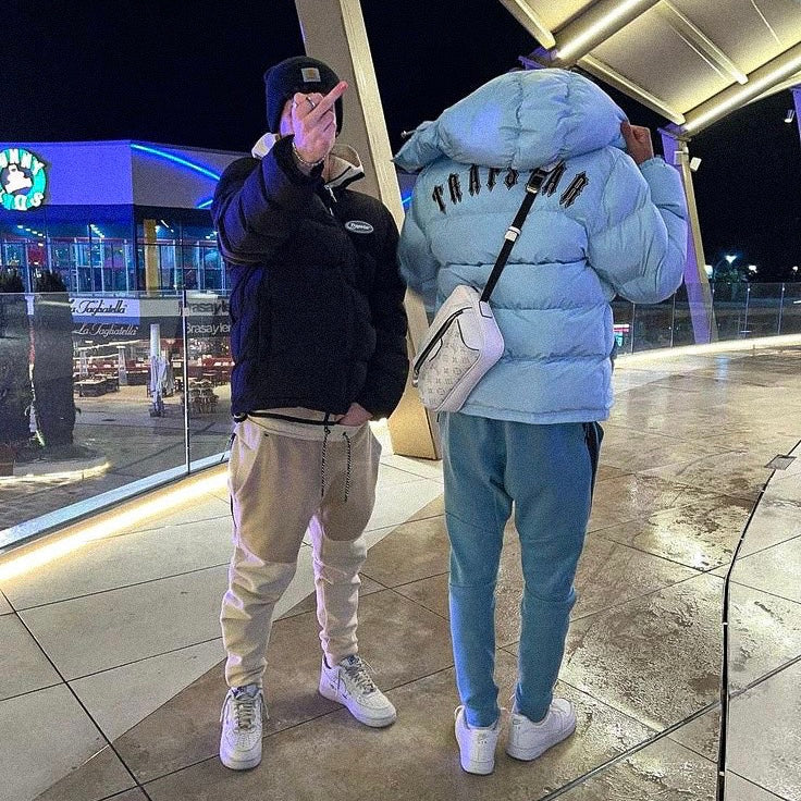 Doudoune bleu ciel à capuche amovible Irongate