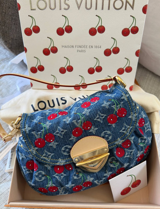LV Cherry denim bag