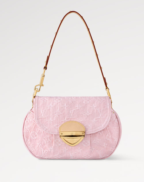 LV LIGHT PINK DENIM BAG