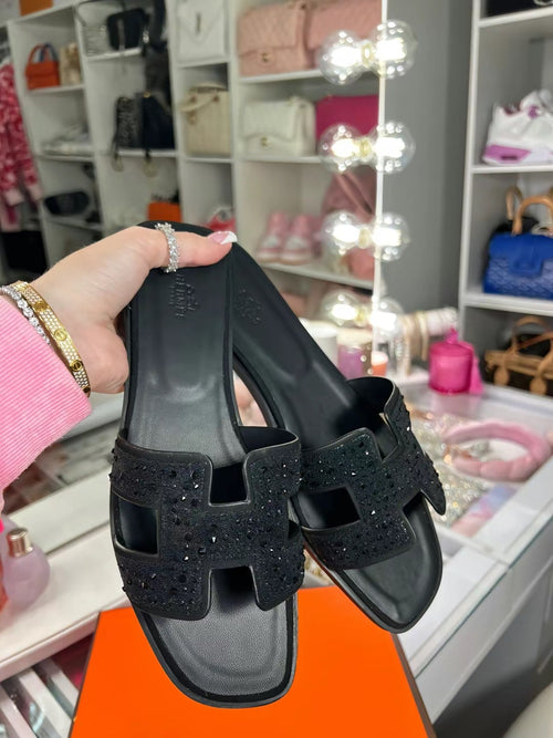 Hermes oran black diamonds