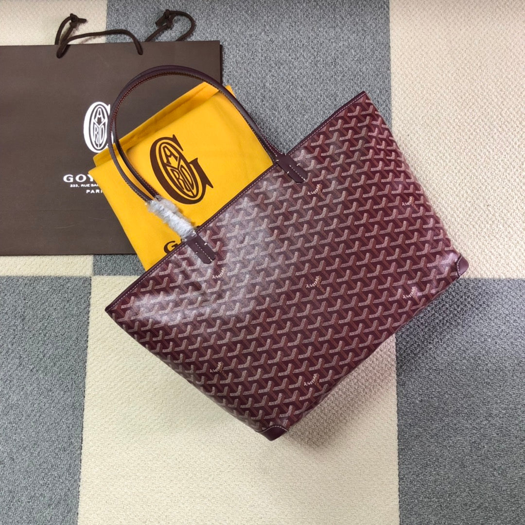 GOYARD ARTOIS PM TOTE BAG BURGUNDY