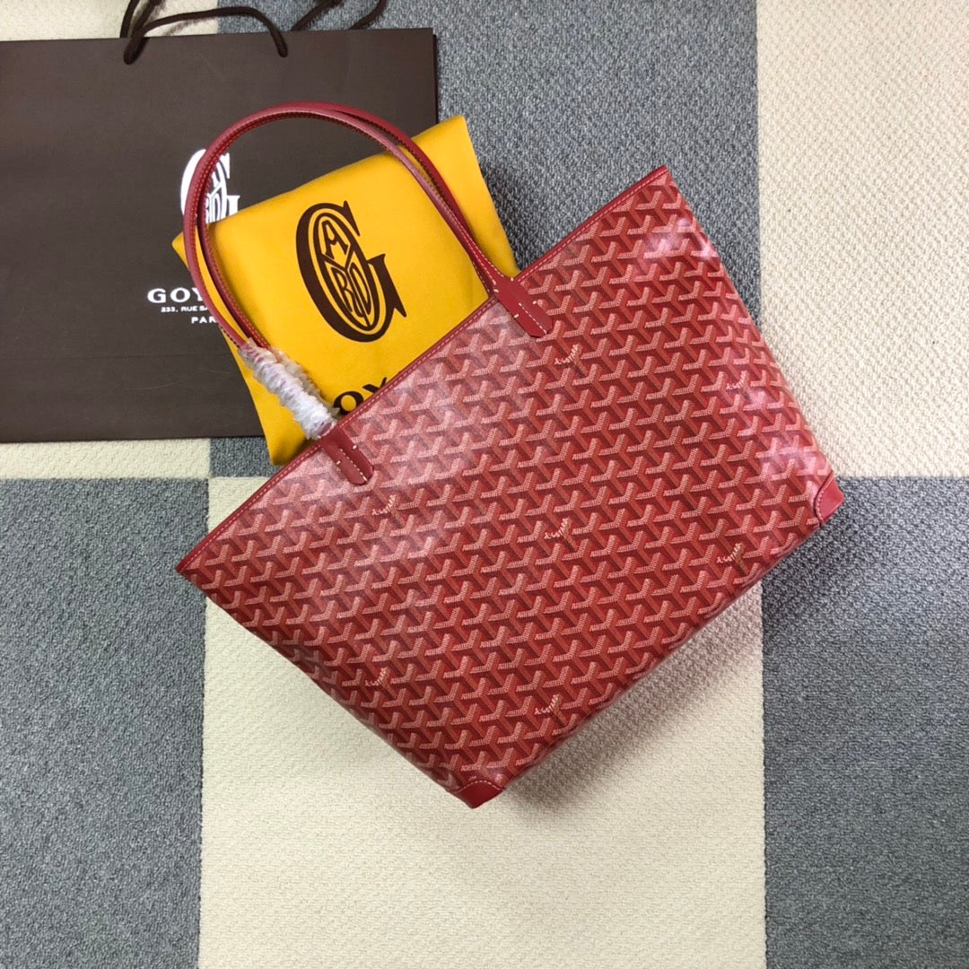 GOYARD ARTOIS PM TOTE BAG RED