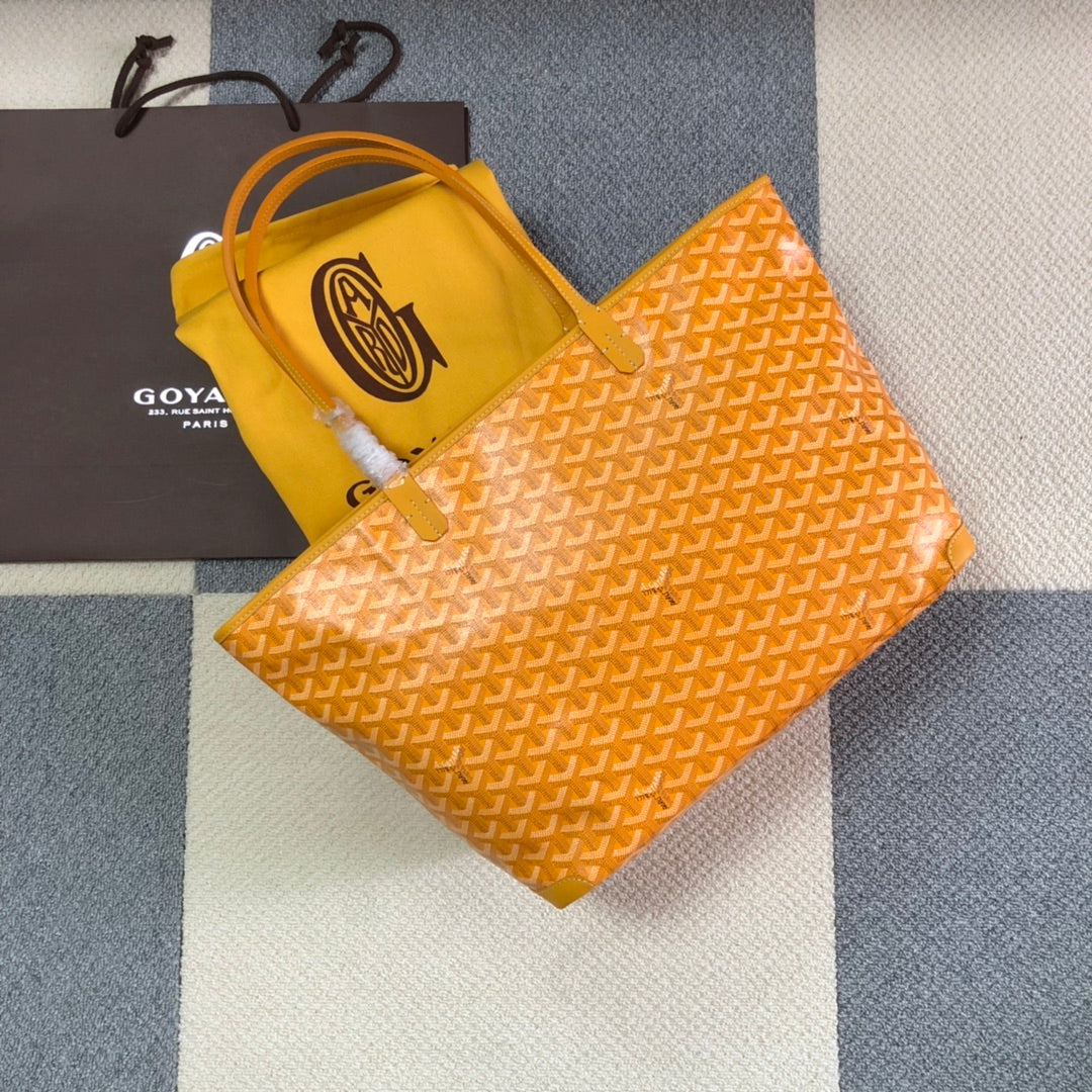 GOYARD ARTOIS PM TOTE BAG YELLOW