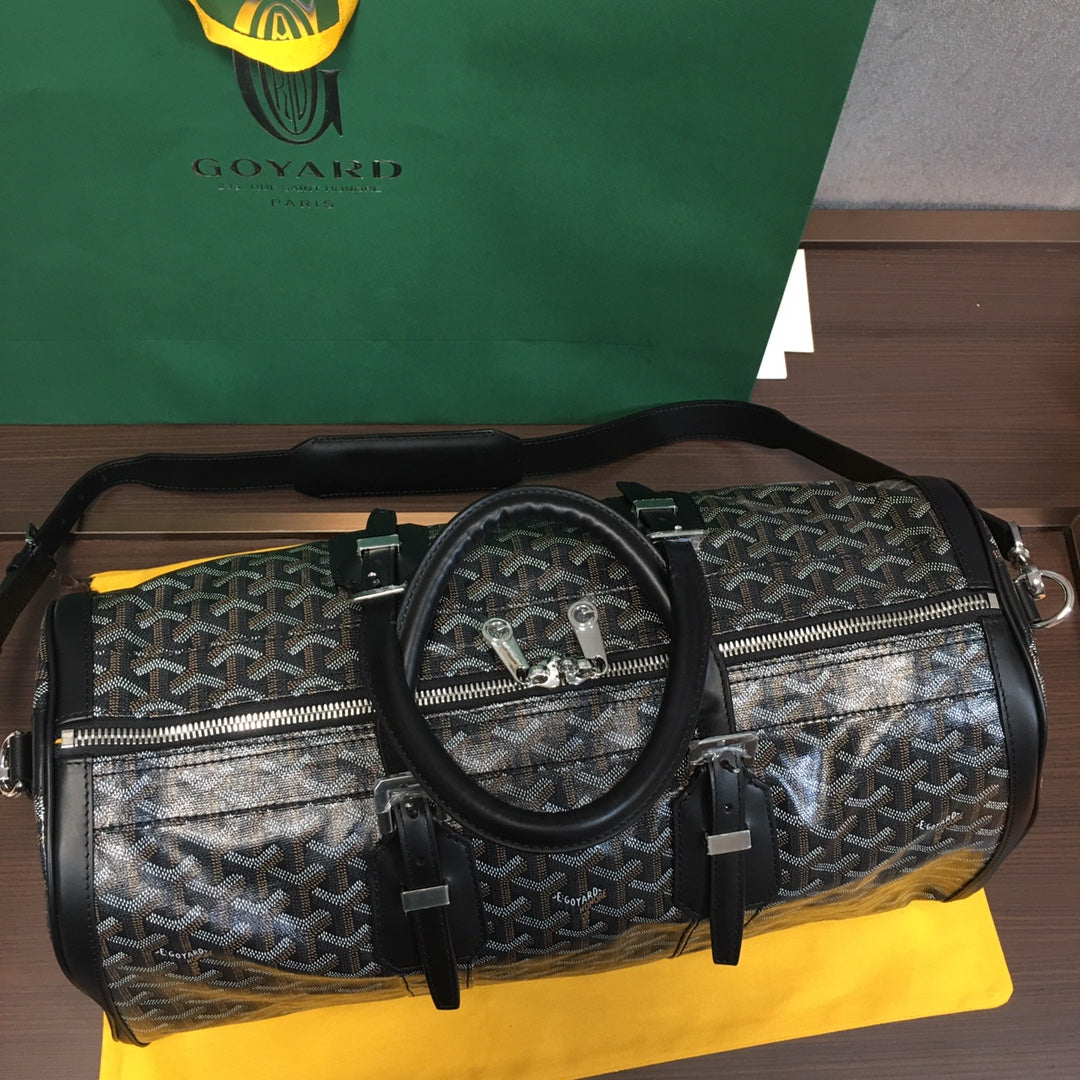 GOYARD BOSTON 50 TRAVEL BAG BLACK