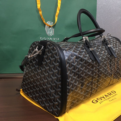 GOYARD BOSTON 50 TRAVEL BAG BLACK