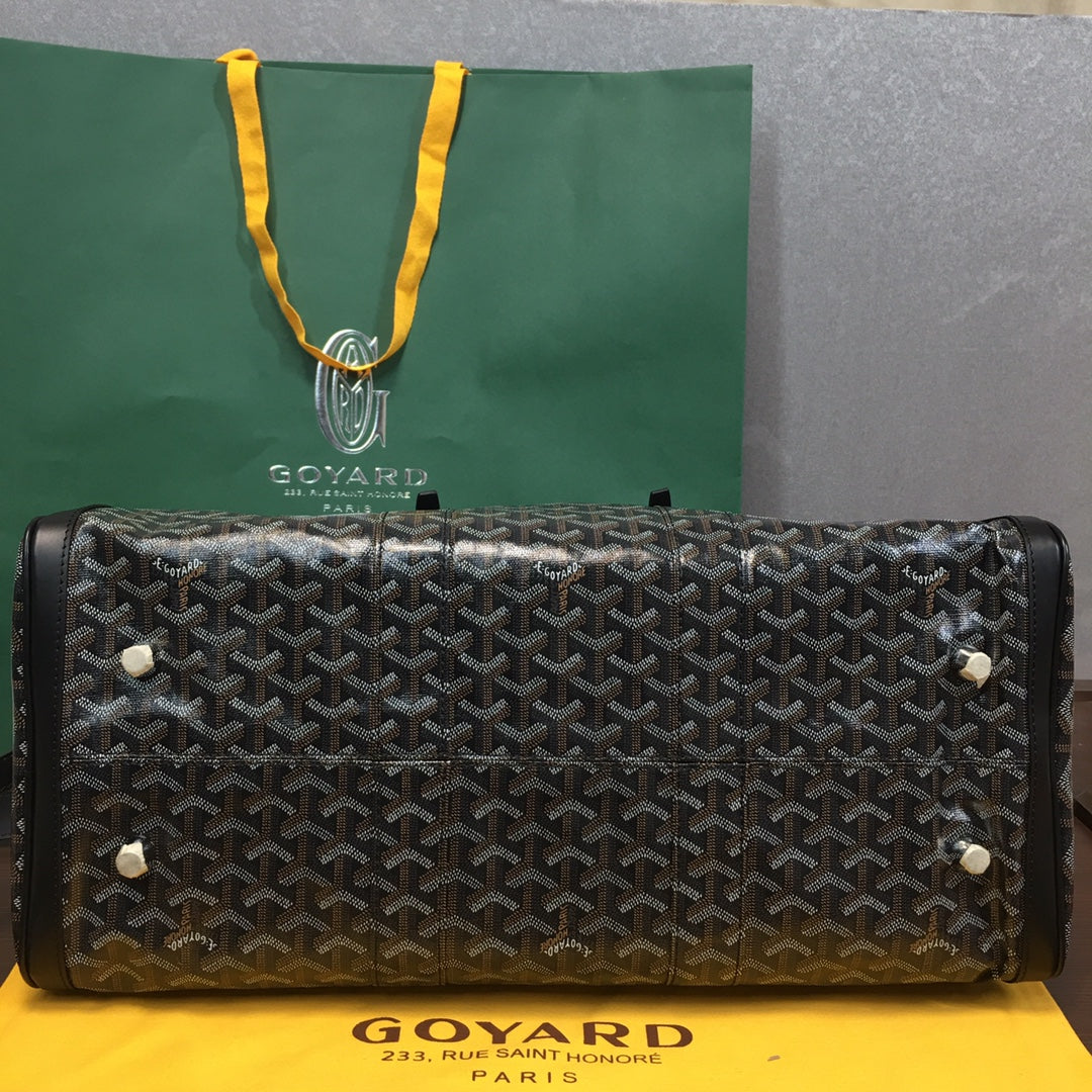 GOYARD BOSTON 50 TRAVEL BAG BLACK