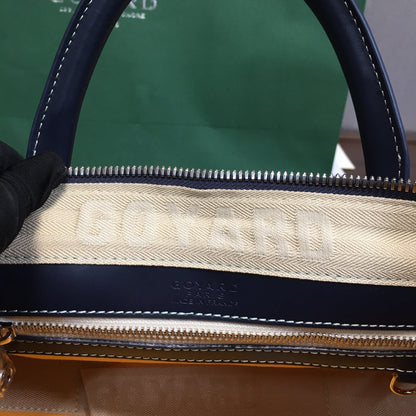 GOYARD BOSTON 50 TRAVEL BAG NAVY