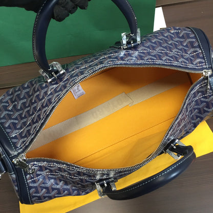 GOYARD BOSTON 50 TRAVEL BAG NAVY
