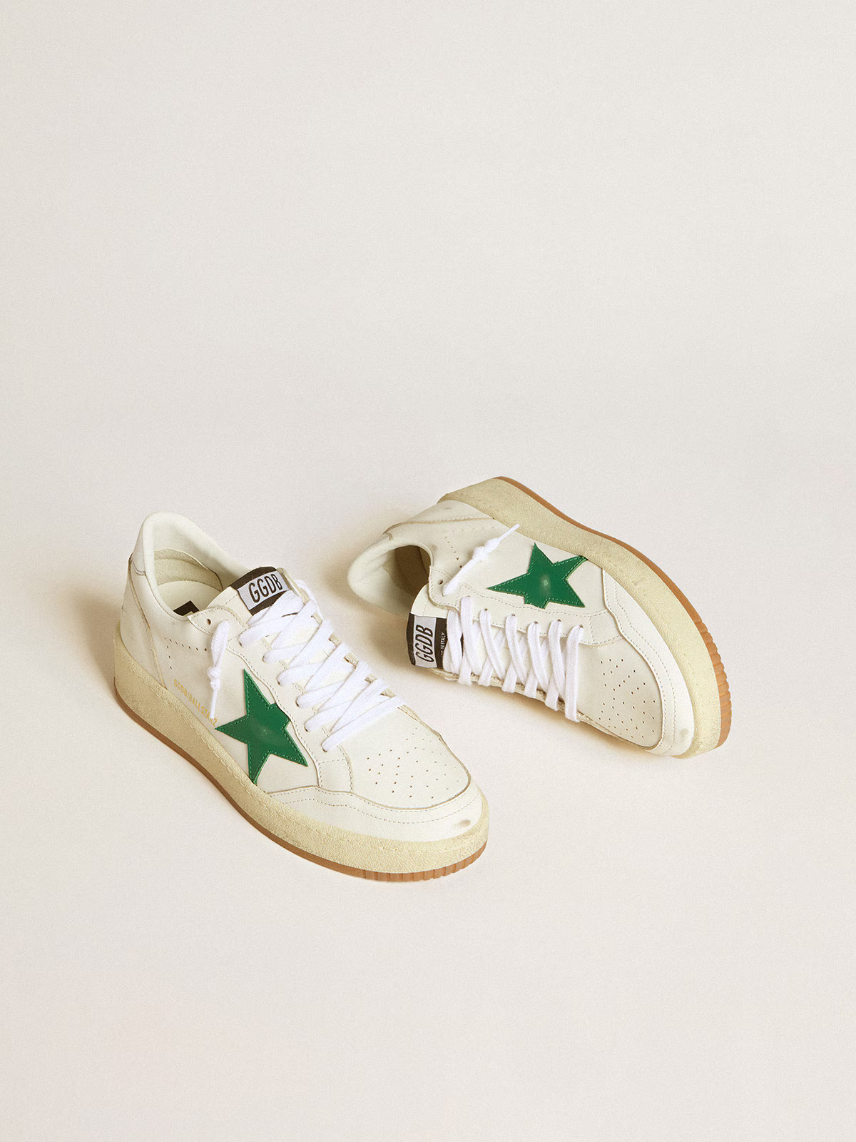 Baskets Golden Goose Ball Star 2 – Étoile en cuir blanc