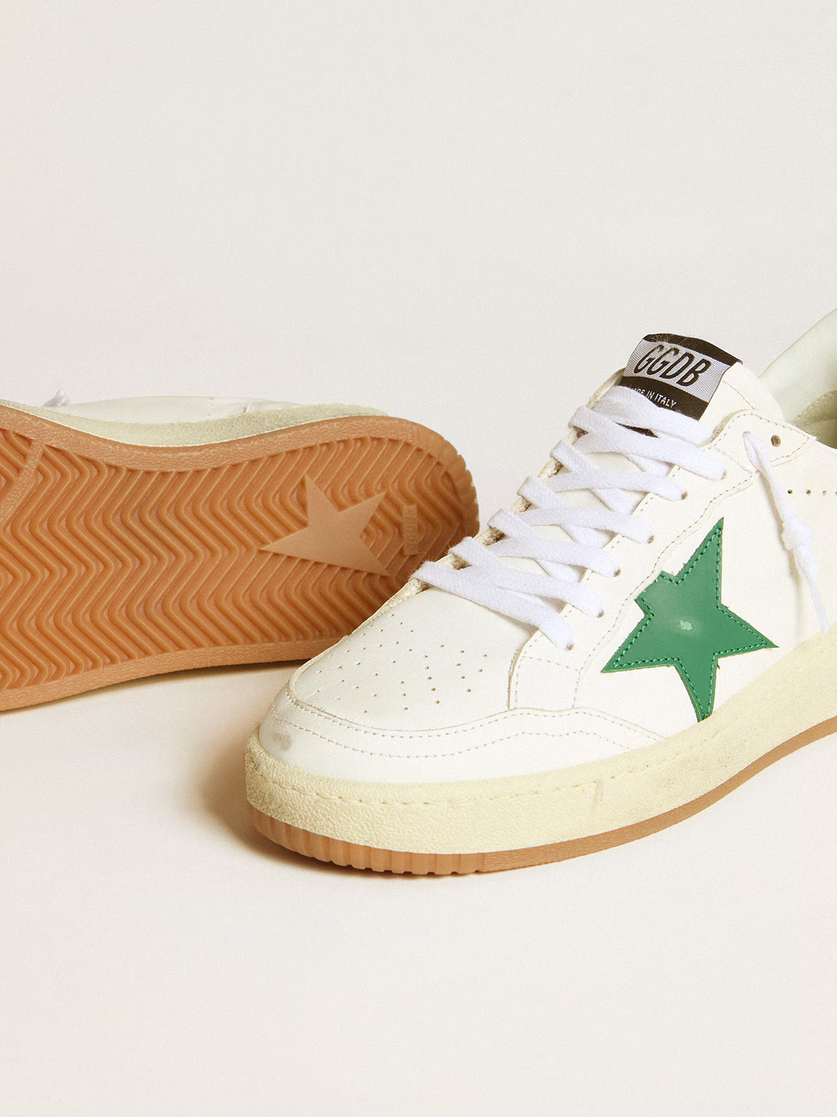Baskets Golden Goose Ball Star 2 – Étoile en cuir blanc
