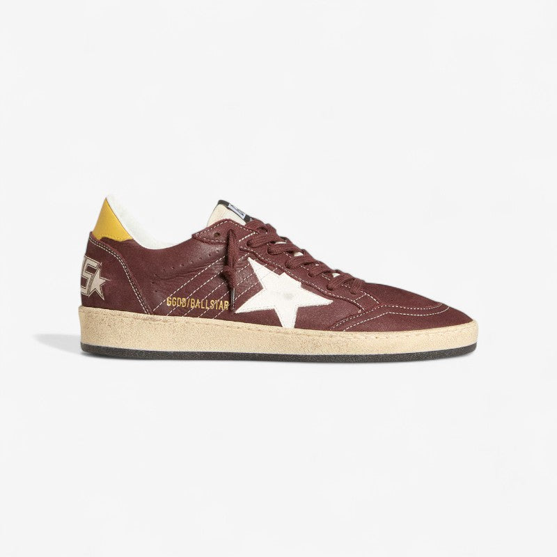 Baskets Golden Goose Ball Star – Cuir bordeaux
