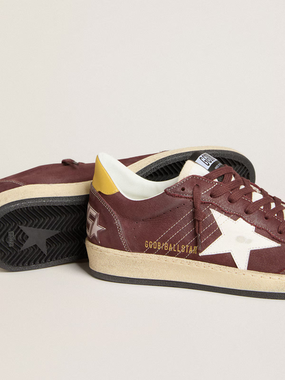 Baskets Golden Goose Ball Star – Cuir bordeaux