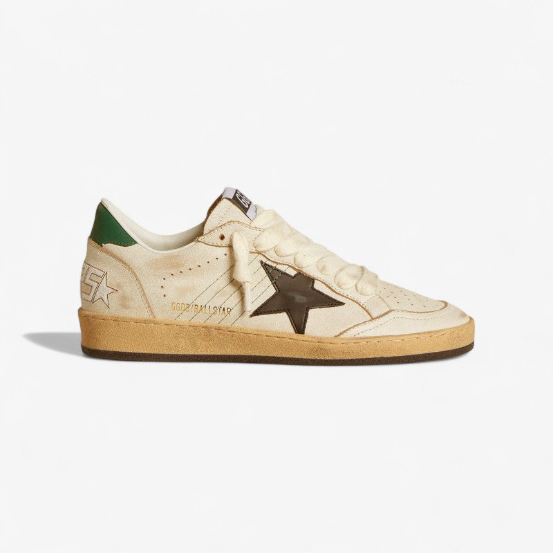 Baskets Golden Goose Ball Star – Crème et noir