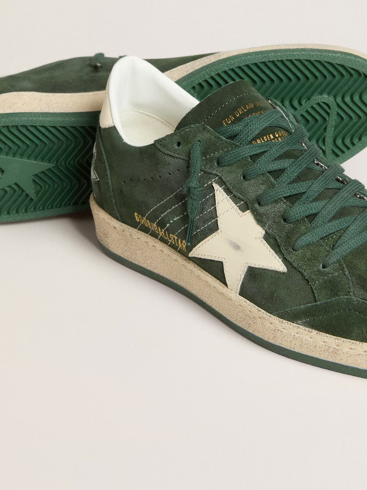 Baskets Golden Goose Ball Star – Daim vert forêt