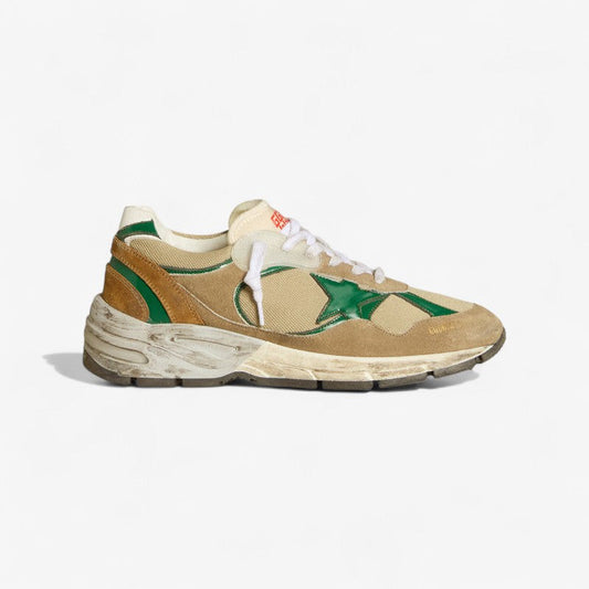 Golden Goose Dad-Star Sneaker Beige/Green