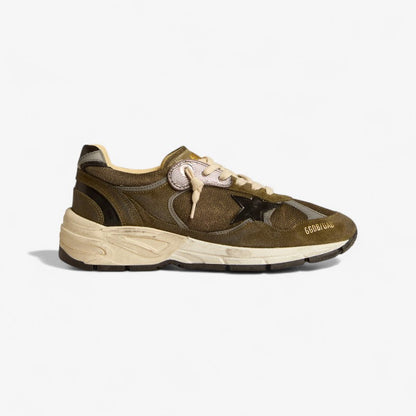 Baskets Golden Goose Dad-Star Olive Black
