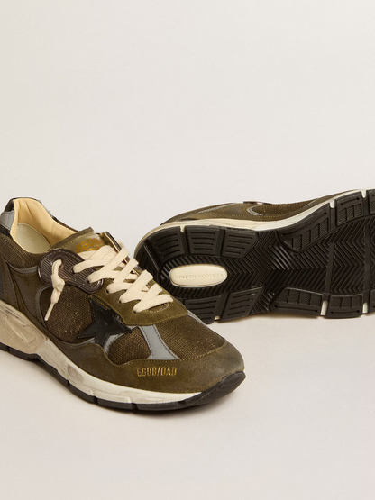 Baskets Golden Goose Dad-Star Olive Black