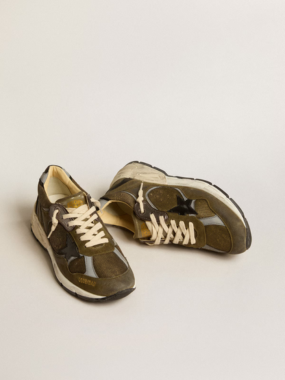 Baskets Golden Goose Dad-Star Olive Black