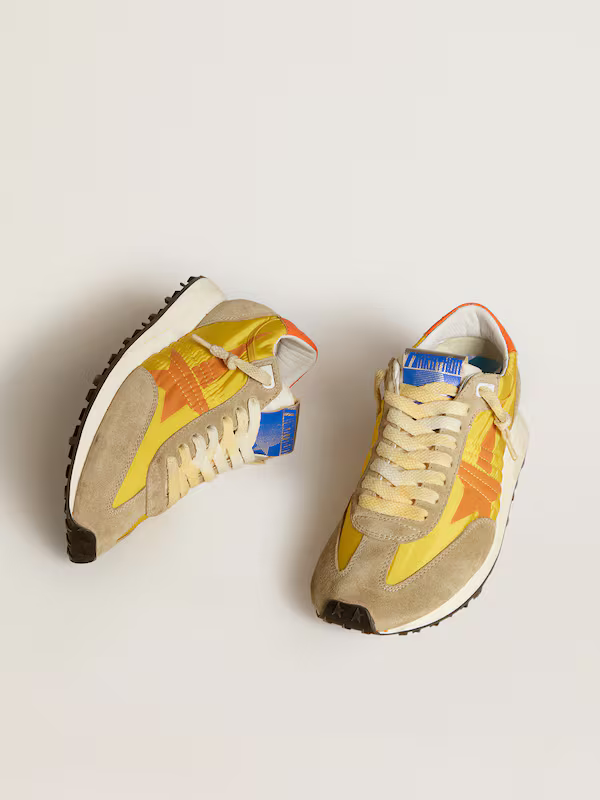 Golden Goose Marathon Sneaker – Yellow & Orange