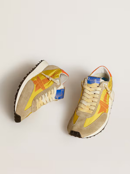 Golden Goose Marathon Sneaker – Yellow & Orange