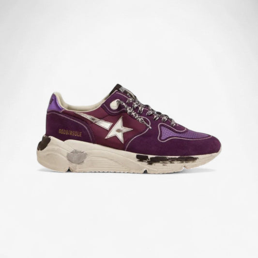 Golden Goose Running Sole Purple Suede Sneaker