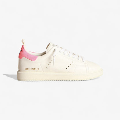Golden Goose Starter Sneaker – White & Pink Heel Tab