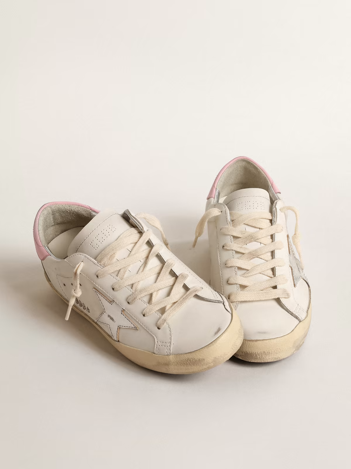 Golden Goose Super-Star White & Pink Sneaker