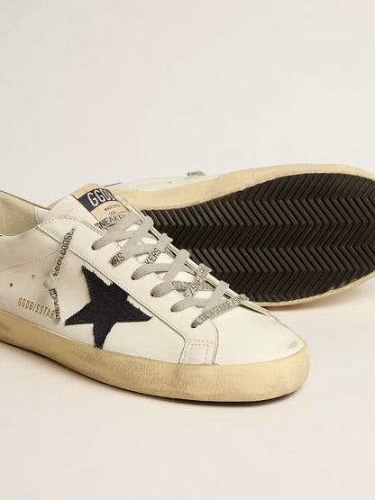 Golden Goose Super-Star White & Tobacco Sneaker